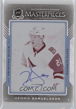 2015-16 Upper Deck Premier - [Base] - The Cup Masterpieces Printing Plate Magenta Framed #PREM-95 - Acetate Rookie Auto-Patch - Henrik Samuelsson /1