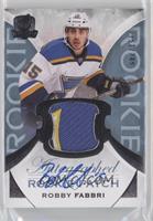 Autographed Rookie Patch - Robby Fabbri #/249