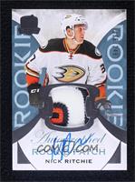 Autographed Rookie Patch - Nick Ritchie #/249