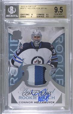2015-16 Upper Deck The Cup - [Base] #187 - Autographed Rookie Patch - Connor Hellebuyck /249 [BGS 9.5 GEM MINT]