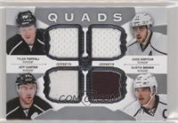 Tyler Toffoli, Anze Kopitar, Jeff Carter, Dustin Brown #/25