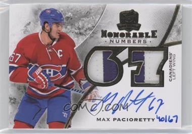 2015-16 Upper Deck The Cup - Honorable Numbers Autograph Relics #HN-MP - Max Pacioretty /67