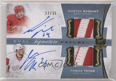 2015-16 Upper Deck The Cup - Signature Patches Dual #DSP-TN - Gustav Nyquist, Tomas Tatar /35