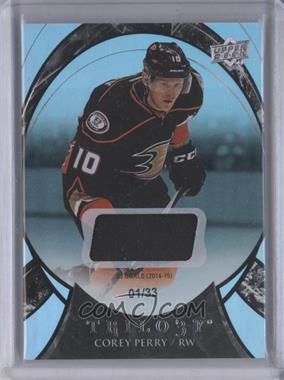 2015-16 Upper Deck Trilogy - [Base] - Black Rainbow Foil #2 - Season Stats Patch - Corey Perry /33