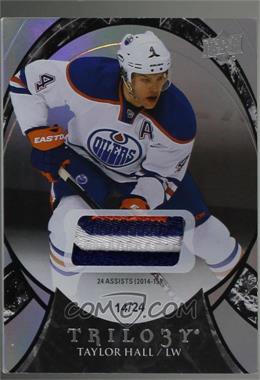 2015-16 Upper Deck Trilogy - [Base] - Black Rainbow Foil #34 - Season Stats Patch - Taylor Hall /24 [Noted]