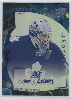 2015-16 Upper Deck Trilogy - [Base] - Blue Rainbow Foil #178 - Level 3 - Rookie Premieres Autograph - Antoine Bibeau /30