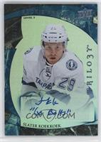 Level 3 - Rookie Premieres Autograph - Slater Koekkoek #/29