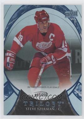 2015-16 Upper Deck Trilogy - [Base] - Blue Rainbow Foil #91 - Career Stats - Steve Yzerman /202