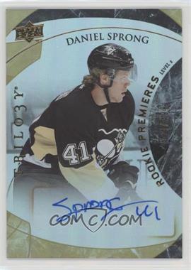 2015-16 Upper Deck Trilogy - [Base] #154 - Level 2 - Rookie Premieres Autograph - Daniel Sprong /499