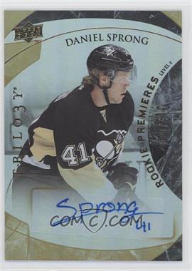 2015-16 Upper Deck Trilogy - [Base] #154 - Level 2 - Rookie Premieres Autograph - Daniel Sprong /499