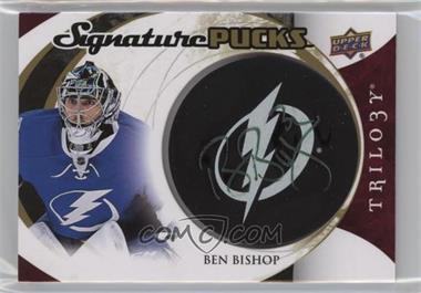 2015-16 Upper Deck Trilogy - Signature Pucks - Primary Logos #SP-BB - Ben Bishop