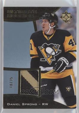 2015-16 Upper Deck Ultimate Collection - [Base] - Gold Patch #106 - Ultimate Rookies Patch - Daniel Sprong /25