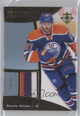 2015-16 Upper Deck Ultimate Collection - [Base] - Gold Patch #76 - Ultimate Rookies Patch - David Musil /25