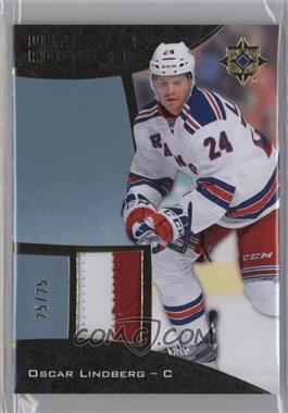 2015-16 Upper Deck Ultimate Collection - [Base] - Gold Patch #85 - Ultimate Rookies Patch - Oscar Lindberg /25