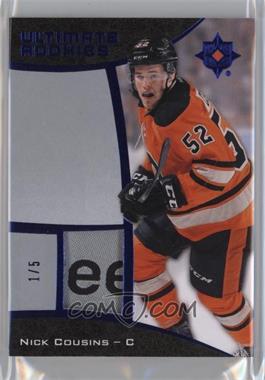 2015-16 Upper Deck Ultimate Collection - [Base] - Platinum Blue Material #98 - Ultimate Rookies Tag - Nick Cousins /5