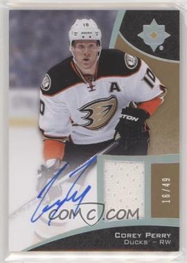 2015-16 Upper Deck Ultimate Collection - [Base] - Spectrum Silver Autographed Jersey #26 - Tier 2 - Corey Perry /49