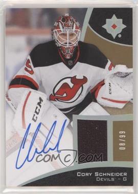 2015-16 Upper Deck Ultimate Collection - [Base] - Spectrum Silver Autographed Jersey #45 - Tier 1 - Cory Schneider /99