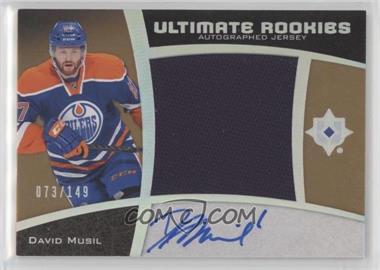 2015-16 Upper Deck Ultimate Collection - [Base] - Spectrum Silver Autographed Jersey #76 - Ultimate Rookies Auto Jersey - Tier 1 - David Musil /149