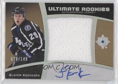 2015-16 Upper Deck Ultimate Collection - [Base] - Spectrum Silver Autographed Jersey #93 - Ultimate Rookies Auto Jersey - Tier 1 - Slater Koekkoek /149