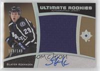 Ultimate Rookies Auto Jersey - Tier 1 - Slater Koekkoek #/149