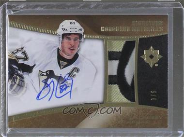 2015-16 Upper Deck Ultimate Collection - Signature Honoured Materials - Gold #SHM-SC - Sidney Crosby /5