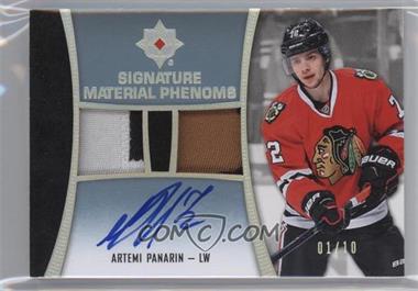 2015-16 Upper Deck Ultimate Collection - Signature Material Phenoms #SMP-AP - Artemi Panarin /10