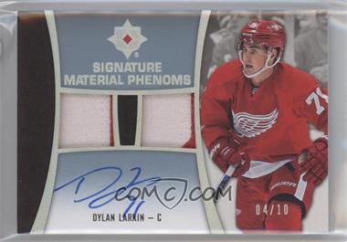 2015-16 Upper Deck Ultimate Collection - Signature Material Phenoms #SMP-DL - Dylan Larkin /10