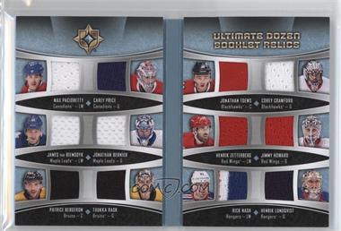 2015-16 Upper Deck Ultimate Collection - Ultimate Dozen Booklets #U12-OSIX - Tier 2 - Max Pacioretty, Carey Price, James van Riemsdyk, Jonathan Bernier, Patrice Bergeron, Tuukka Rask, Jonathan Toews, Corey Crawford, Henrik Zetterberg, Jim Howard, Rick Nash, Henrik Lundqvist /20