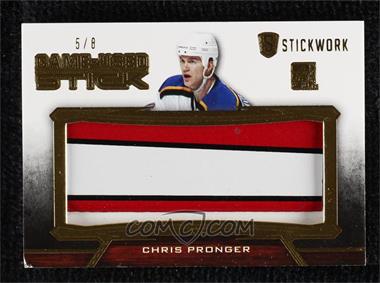 2015 Leaf In the Game Stickwork - Game-Used Stick - Gold #GUS-16 - Chris Pronger /8 [Good to VG‑EX]