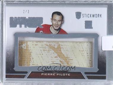 2015 Leaf In the Game Stickwork - Game-Used Stick - Silver #GUS-59 - Pierre Pilote /3 [Uncirculated]