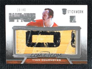 2015 Leaf In the Game Stickwork - Game-Used Stick - Silver #GUS-79 - Yvan Cournoyer /40