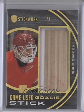 2015 Leaf In the Game Stickwork - Goalie Game-Used Stick - Gold Spectrum #GGS-06 - Chris Osgood /1