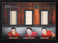 Norm Ullman, Maurice Richard, Gordie Howe #/40