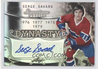 2015 Leaf Signature Series - Dynasty Autographs - Silver #SDY-SS1 - Serge Savard /25