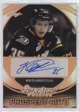 2015 Leaf Signature Series - Signature Prospect Autographs - Bronze #SP-NK1 - Nikita Korostelev