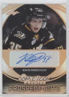 2015 Leaf Signature Series - Signature Prospect Autographs - Bronze #SP-NK1 - Nikita Korostelev