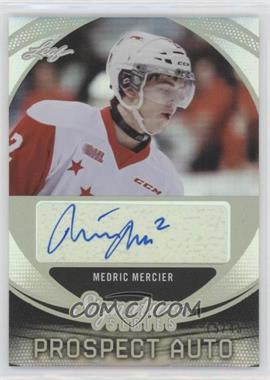 2015 Leaf Signature Series - Signature Prospect Autographs - Gray #SP-MM1 - Medric Mercier /49