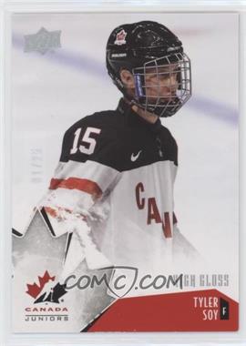 2015 Upper Deck Team Canada Juniors - [Base] - High Gloss #9 - Tyler Soy /25