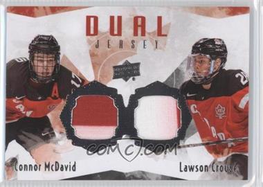 2015 Upper Deck Team Canada Juniors - Jerseys Dual #TCD-MC - Connor McDavid, Lawson Crouse