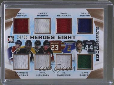 2016-17 Leaf In the Game Heroes & Prospects - Heroes Eight #H8-06 - Paul Coffey, Larry Murphy, Paul Reinhart, Denis Potvin, Ray Bourque, Phil Housley, Al MacInnis, Dave Babych /35