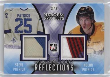 2016-17 Leaf In the Game Heroes & Prospects - Reflections - Purple Patches #R-13 - Steve Patrick, Nolan Patrick /3