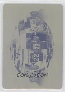 2016-17 Leaf In the Game Used - International Showdown - Printing Plate Cyan #IS-02 - Mario Lemieux, Phil Esposito, Steve Shutt, Mike Bossy, Brett Hull, Mike Richter, Pat LaFontaine, Mike Modano /1