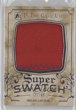 2016-17 Leaf In the Game Used - Super Swatch - Silver #SS-07 - Brian Leetch /45