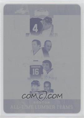 2016-17 Leaf Lumber Kings - All-Time Lumber Team 8's - Printing Plate Cyan #AT-03 - Bobby Orr, Raymond Bourque, Johnny Bucyk, Eddie Shore, Derek Sanderson, Brad Park, Cam Neely, Willie O’Ree /1