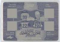 Wayne Gretzky, Jari Kurri, Rick Tocchet, Ron Hextall #/1