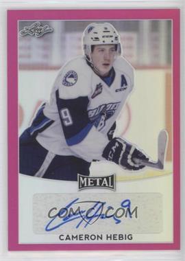 2016-17 Leaf Metal - [Base] - Pink Prismatic #BA-CH1 - Cameron Hebig /10