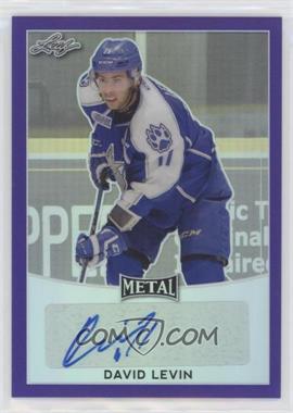 2016-17 Leaf Metal - [Base] - Purple Prismatic #BA-DL1 - David Levin /15