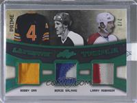Bobby Orr, Borje Salming, Larry Robinson [Uncirculated] #/2