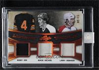 Bobby Orr, Borje Salming, Larry Robinson [Uncirculated] #/30
