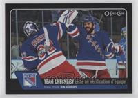 Team Checklist - New York Rangers #/100